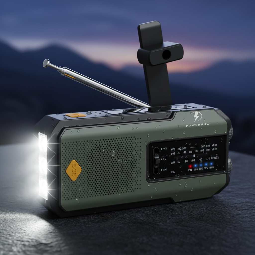 Noodradio - Opwindbare Radio - Oplaadbaar